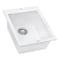 Ruvati 16"x20" Dual-Mnt Granite Composite Sgl Bowl Kitchen Sink, Wht RVG1016WH - alternate 4